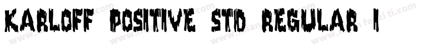 Karloff Positive Std Regular Italic字体转换